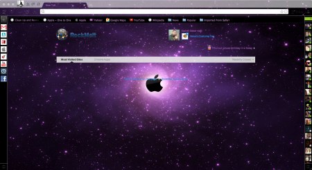 Apple purple galaxy