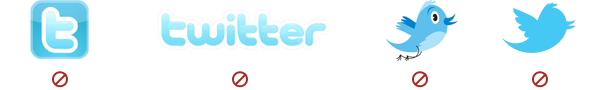 Twitter brand resources wrong logos
